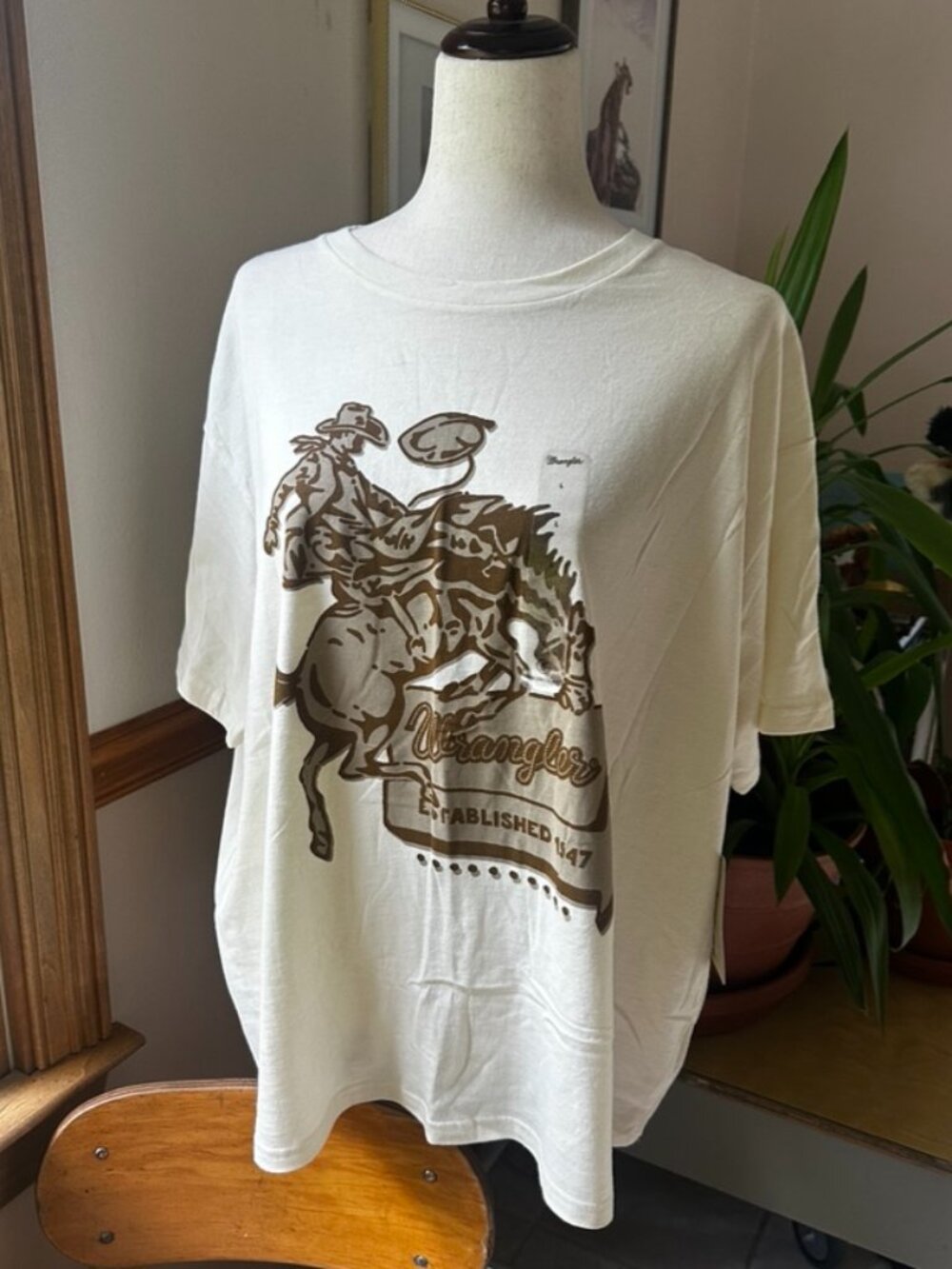 Wrangler Tee, L, NWT, Cowboy Rodeo T-shirt